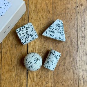 Terrazzo Geometric Place Card Holders